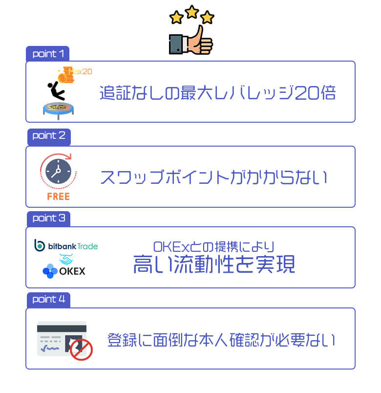 ビットバンクトレードのメリット