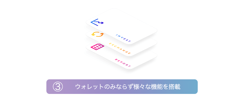 仮想通貨ウォレットは様々な機能が搭載される